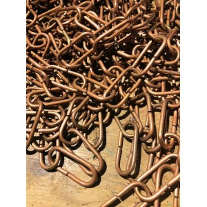 Long Oval Chain – Copper Plate on Brass - 45cm - Per Metre